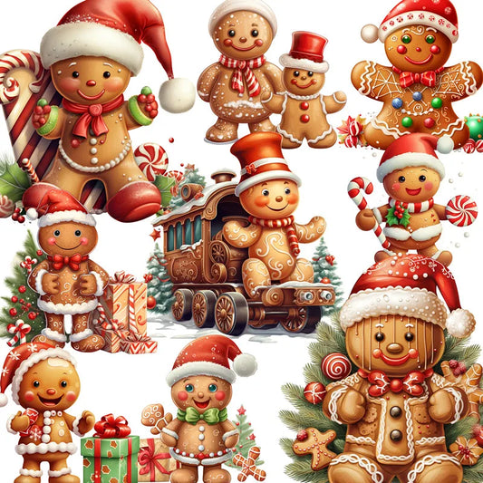 Christmas gingerbread house Stickers Crafts And Scrapbooking stickers kids toys book Decorative sticker DIY Stationery