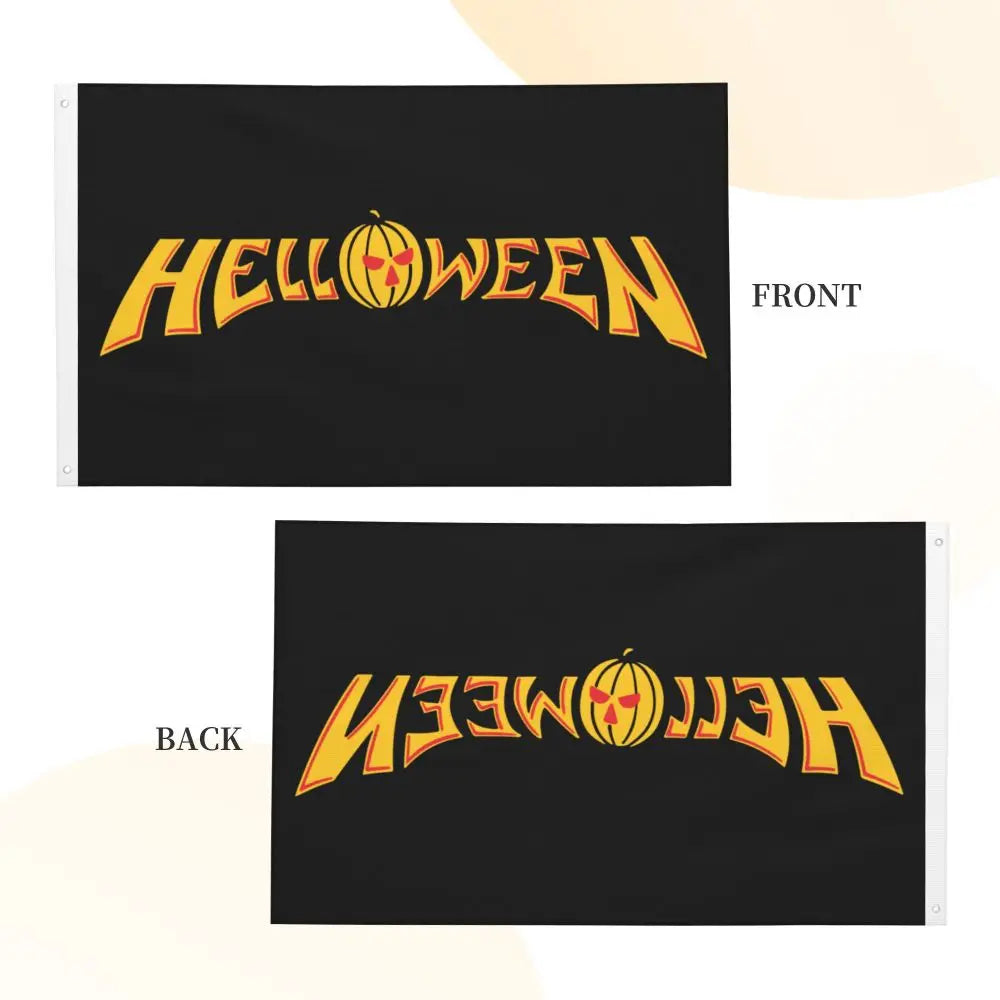 NEW Helloween Double Sided Banner Breeze Flag Garden Flag Decorative Flag Party Banner 3x5FT (90x150cm)