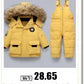 New Winter Down cotton Jacket Girls Waterproof Hooded Coat Children Outerwear Clothing Teenage 5-16Y clothes Kids Parka Snowsuit