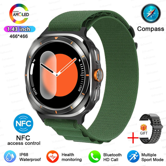 NEW Watch 7 Classic Smart Watch Men Women 1.43“AMOLED Voice Call NFC Custom Dial Clock Sports Tracker Watches For Xiaomi apple