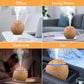 Bulbusbow Humidifier Electric Air Aroma Diffuser Wood Ultrasonic Air Humidifier Essential Oil Aromatherapy Cool Mist Maker for Bedroom