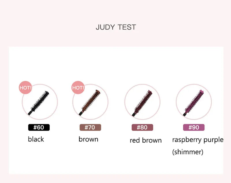 Judydoll Steel Tube Mascara Eyelash Primer Non-Smudge Waterproof Dense Curl Manga Eyes Lash Extension Enlarge Eyes Applicator