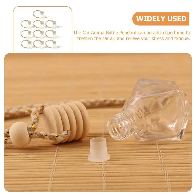 Perfume Bottle Scent Diffuser Hanging Empty Bottle Delicate Car Air Freshener Diffuser Auto Oil Fragrance Diffuser 8ml