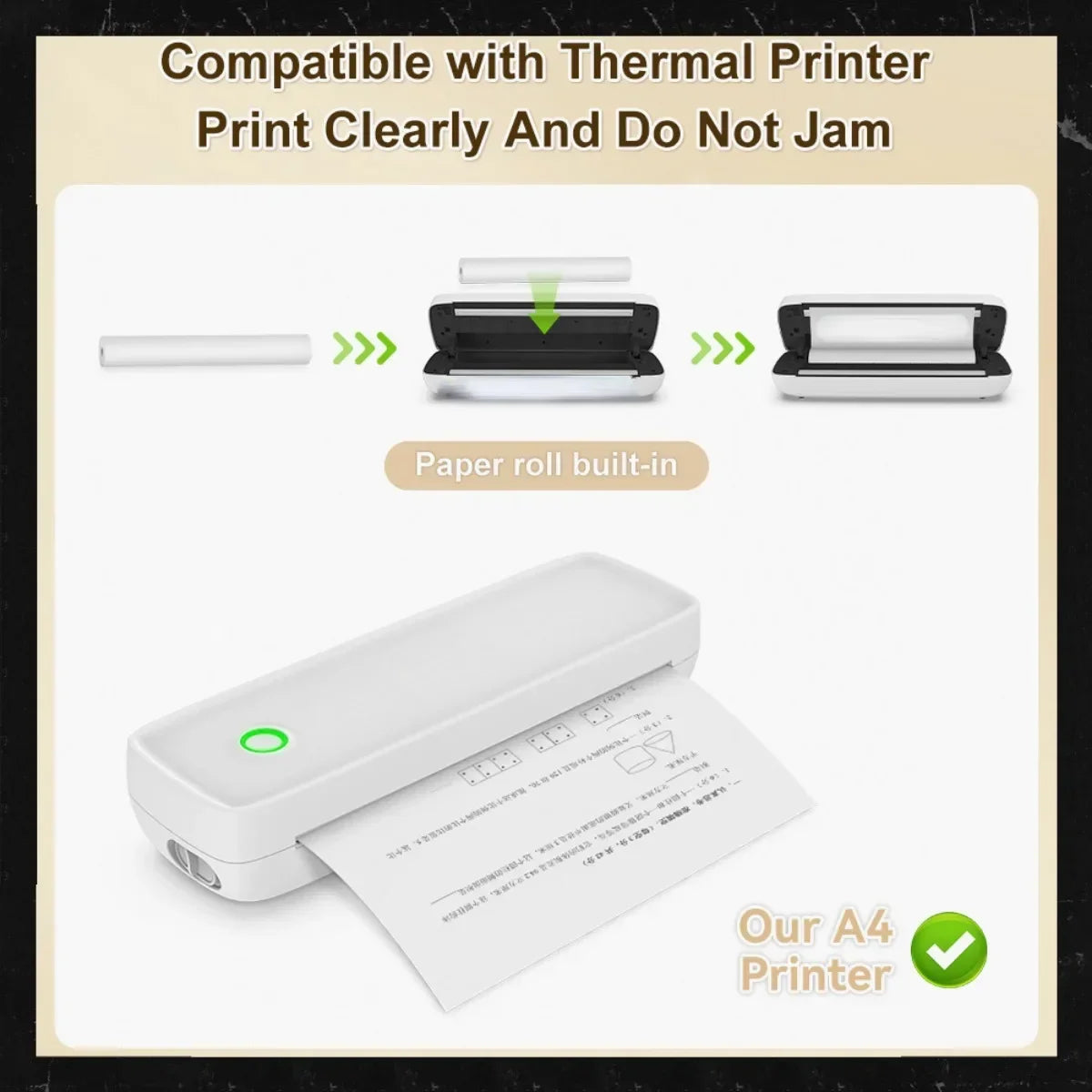 A4 Thermal Paper Thermal Printing Paper 210*30mm for A4 Wireless Bluetooth A40/X8 Printer Paper Roll