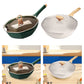 Octagonal Frying Pan Cookware with Cover Kitchen Utensils Portable Cooking Saucepan Woks for Picnic Home Camping Restaurant Egg