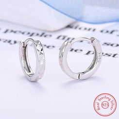 High Quality Woman's 925 Sterling Silver Jewelry New Hoop Earrings