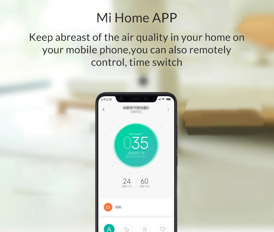 New Xiaomi Mijia Air Purifier 3 Formaldehyde Cleanner Automatic Home Air Fresher Smoke Detector Hepa Filter APP Remote Control