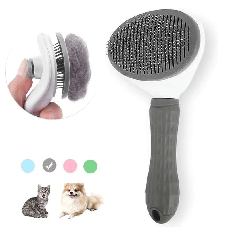 Hair Remover Brush Dog and Cat Non-slip Beauty Brush Dog Grooming Equipment Pets Stainless Steel For Dogs Pet Hair Removal Comb