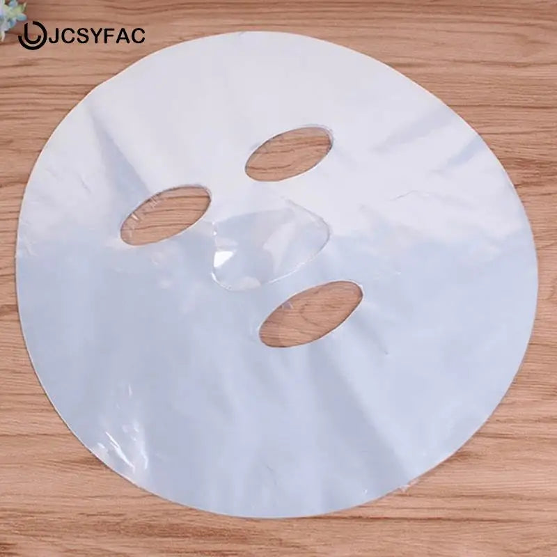 100Pcs Natural Disposable Plastic Film Skin Care Full Face Cleaner Mask Paper Disposable Paper Masks Beauty Healthy Tool