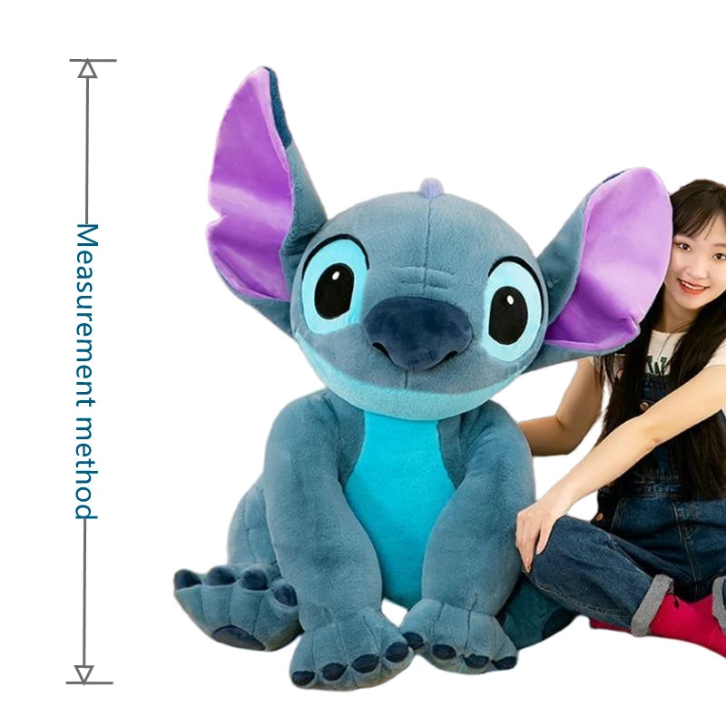 Disney Giant Size Lilo&stitch Plush Stuffed Doll Cartoon Kawaii Animal Couple Sleeping Pillow Softmaterial Toy For Children Gift