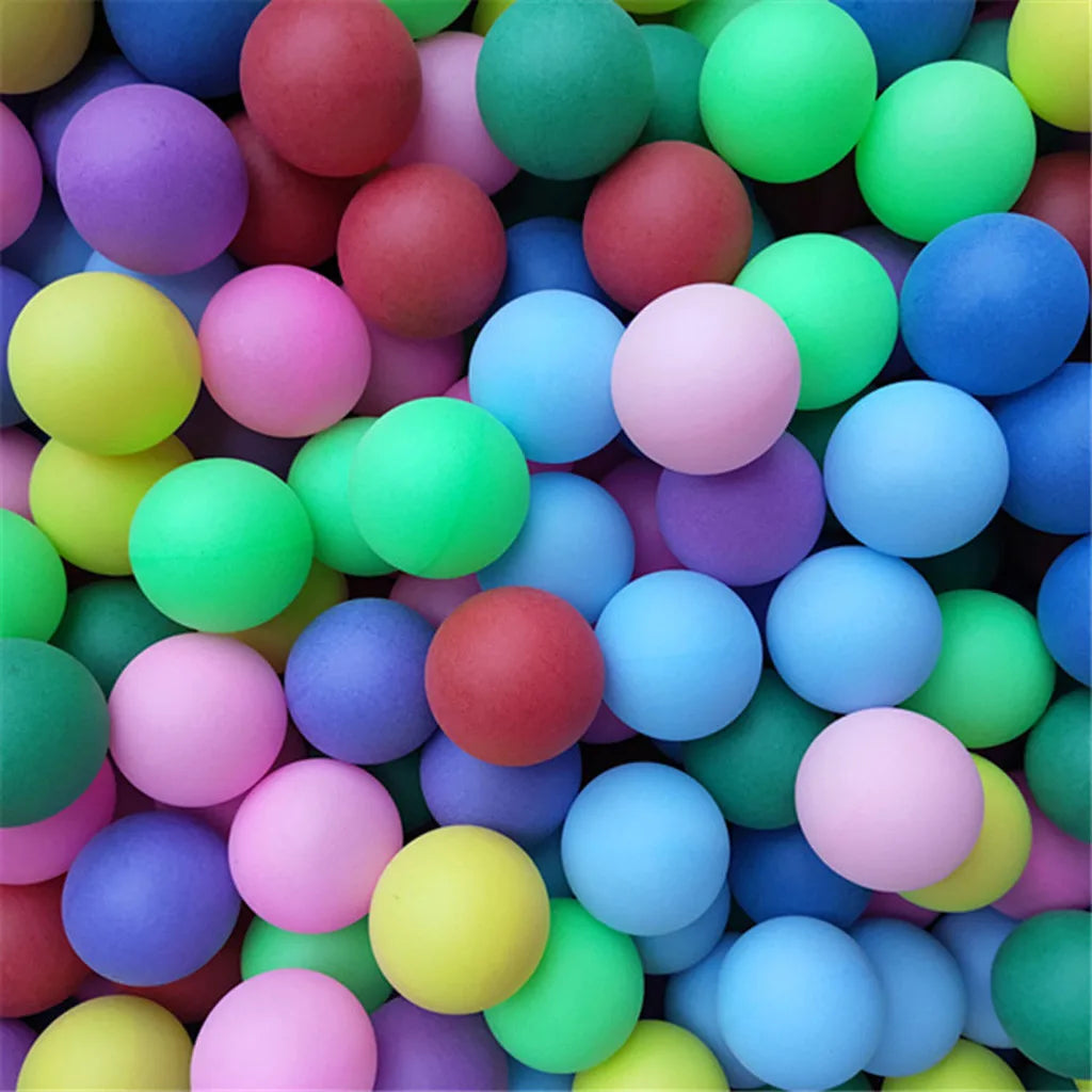 10/25/50Pcs Colored Pong Balls 40mm Entertainment Table Tennis Balls