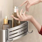 No Drill Bathroom Shelf Bathroom Makeup Shampoo organizer Aluminium Bathroom Organizer Shower Shelf Bathroom Accessories