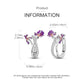 Bulbusbow Luminous Shell Women Earrings Original 925 Sterling Silver Pave CZ Star Moon Hoop Earrings Engagement Wedding Jewelry