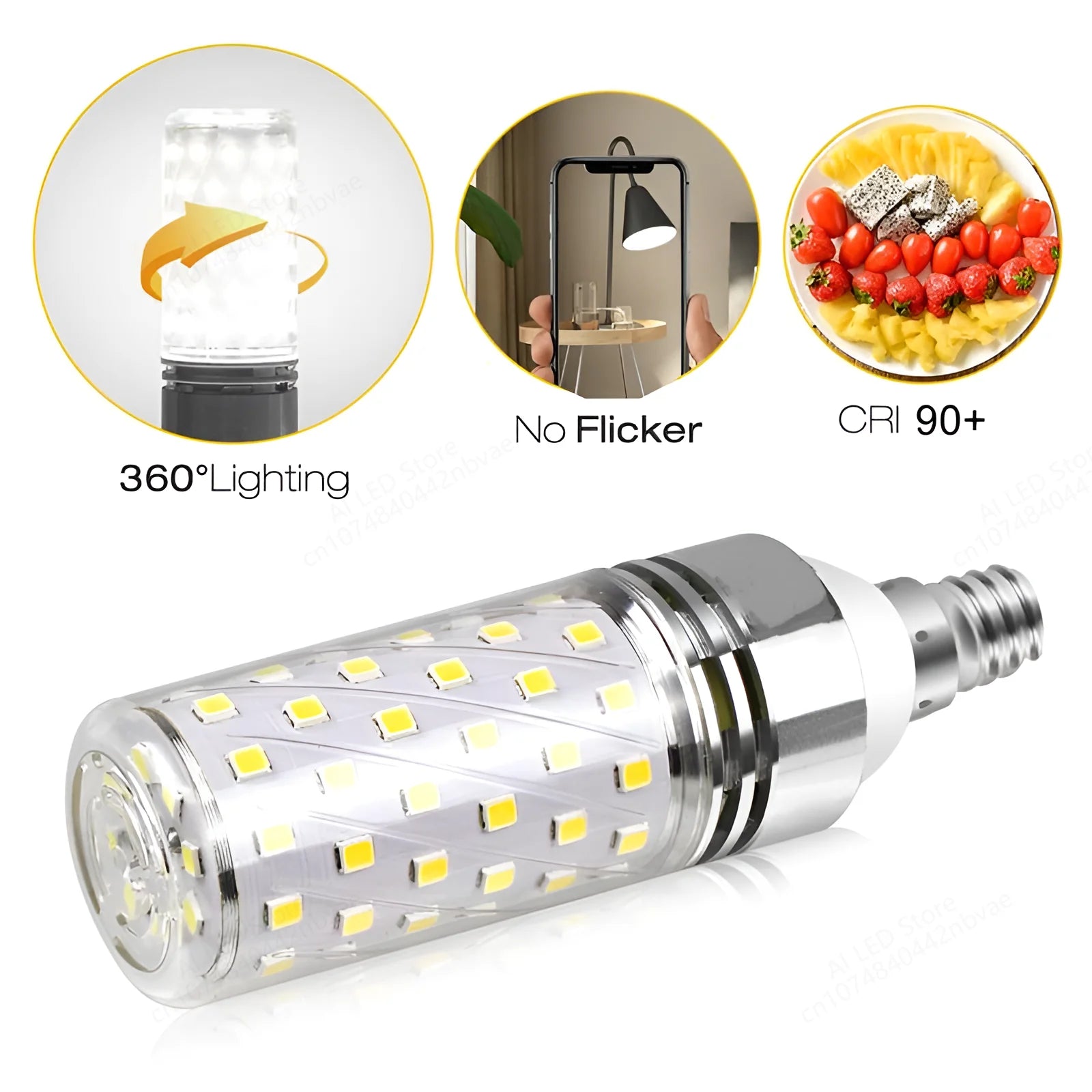 NEW 12W 16W 20W 24W 40W Super High power E14 E27 B22 LED lamp Corn Bulb AC220V 110V 85-265V  No Flicker LED light lighting