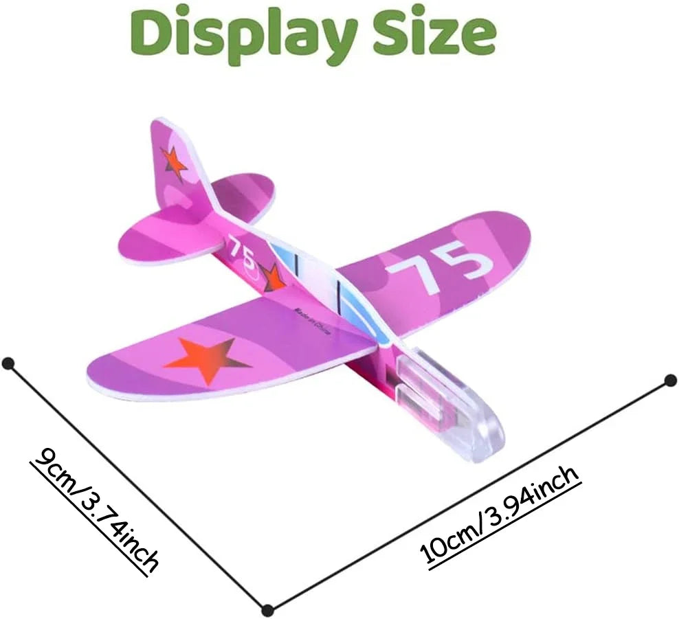 10/200Pcs Kids Party Supplies DIY Multicolor Foam Airplane Boys Birthday Party Souvenirs Pinata Filler Kindergarten Prize Toys