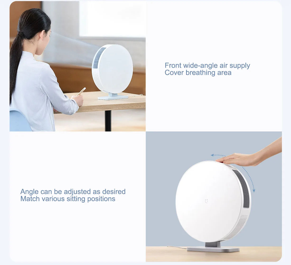 XIAOMI MIJIA Desktop Air Purifier 99.99% Antibacterial & Antiviral Filtration Mi home APP Formaldehyde Removal Air Cleaner