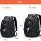 Swiss-Multifunctional bags Durable 17 Inch Laptop Backpack, Travel Bag,College Bookbag,USB Charging Port,Water Resistant