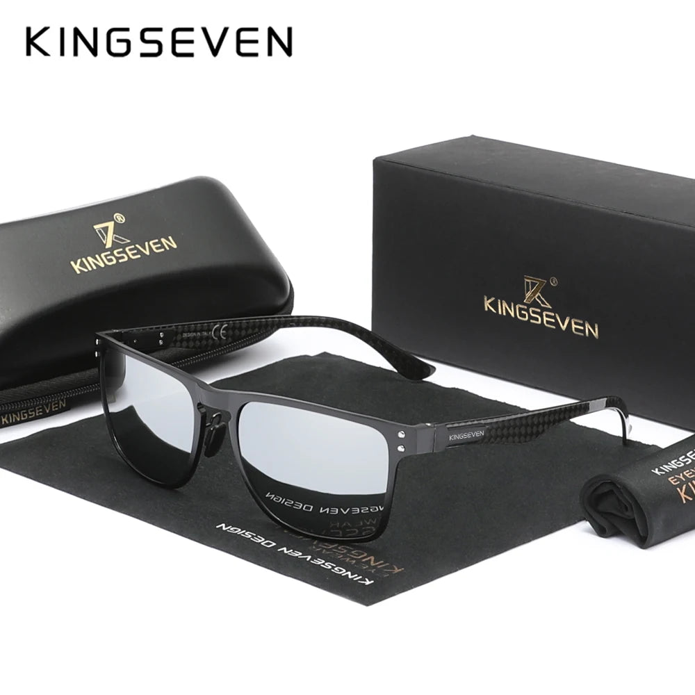 KINGSEVEN Polarized Aluminum Men’s Sunglassses Luxury UV400 Glasses  Sports Accessory Women Anti-Glare Mirror Lens