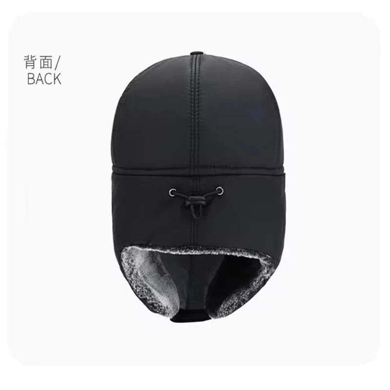 2024 Winter Warm Thickened Artificial Fur Baseball Hat Men's and Women's Skiing Soft Extreme Cold Hat Fishing Hat Outdoor