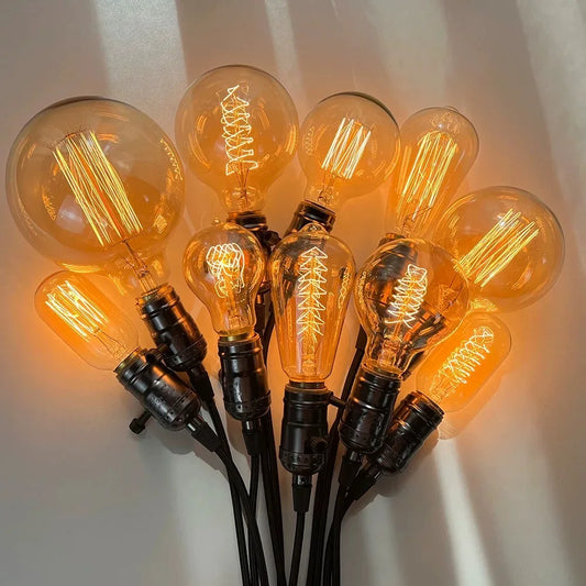 Reteo Edison Light Bulb 220V 110V E27/E26 A19 ST64 40W Vintage LED Filament Light Bulb Edison Lamp For Home Vintage Edison Lamp