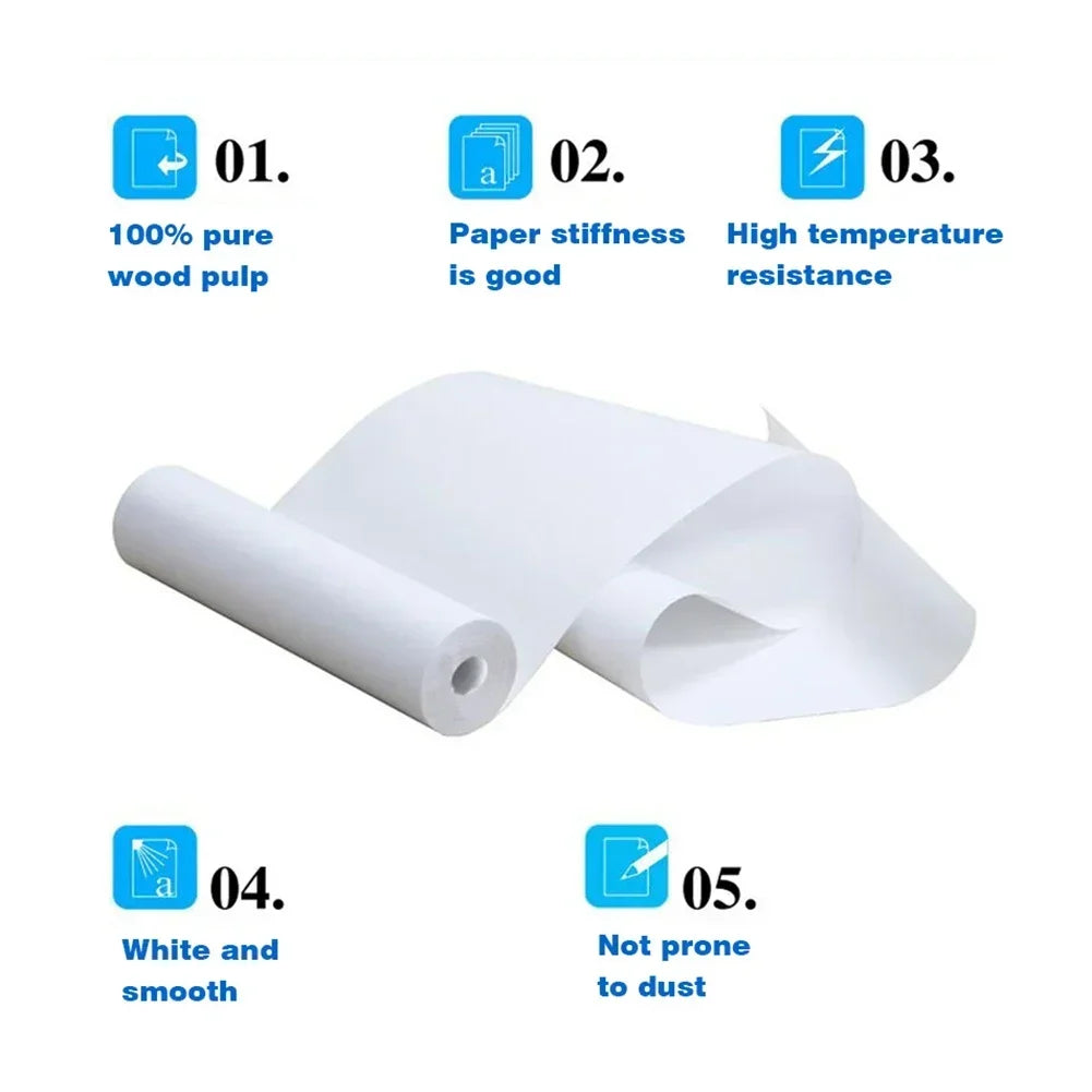 A4 Thermal Paper Thermal Printing Paper 210*30mm for A4 Wireless Bluetooth A40/X8 Printer Paper Roll