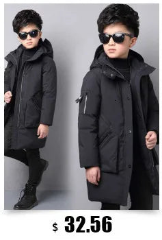 New Winter Down cotton Jacket Girls Waterproof Hooded Coat Children Outerwear Clothing Teenage 5-16Y clothes Kids Parka Snowsuit