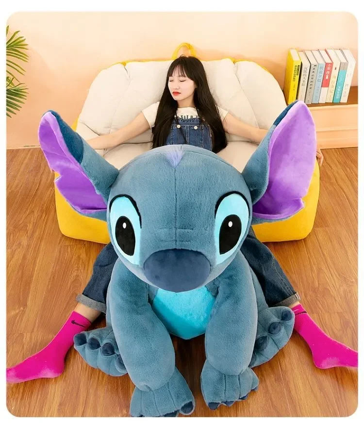 Disney Giant Size Lilo&stitch Plush Stuffed Doll Cartoon Kawaii Animal Couple Sleeping Pillow Softmaterial Toy For Children Gift