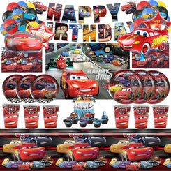 Disney Cars Lightning Mcqueen Birthday Party Decoration Balloons Tableware Cup Plate Napkin Baby Shower DIY Party Event Supplies