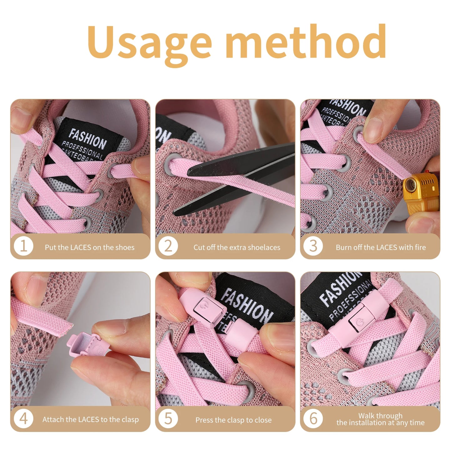 New Without Ties Elastic Laces No Tie Shoe Laces Press Lock Shoelaces Sneaker Kids Adult 8MM Widened Flat Shoelace for Shoes