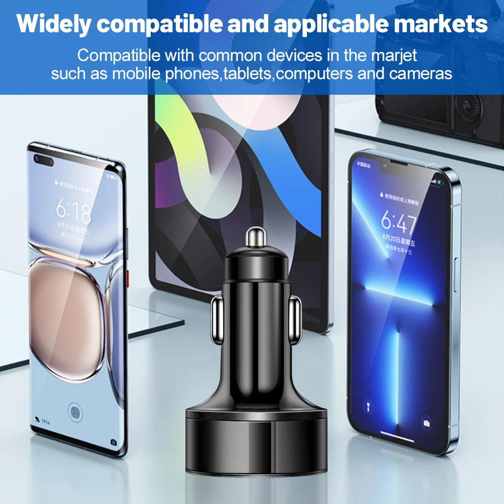 Vumpach 5 端口 USB 车载充电器 250W 快速 7A 迷你快速充电器适用于 iPhone 11 小米华为手机车载充电器适配器