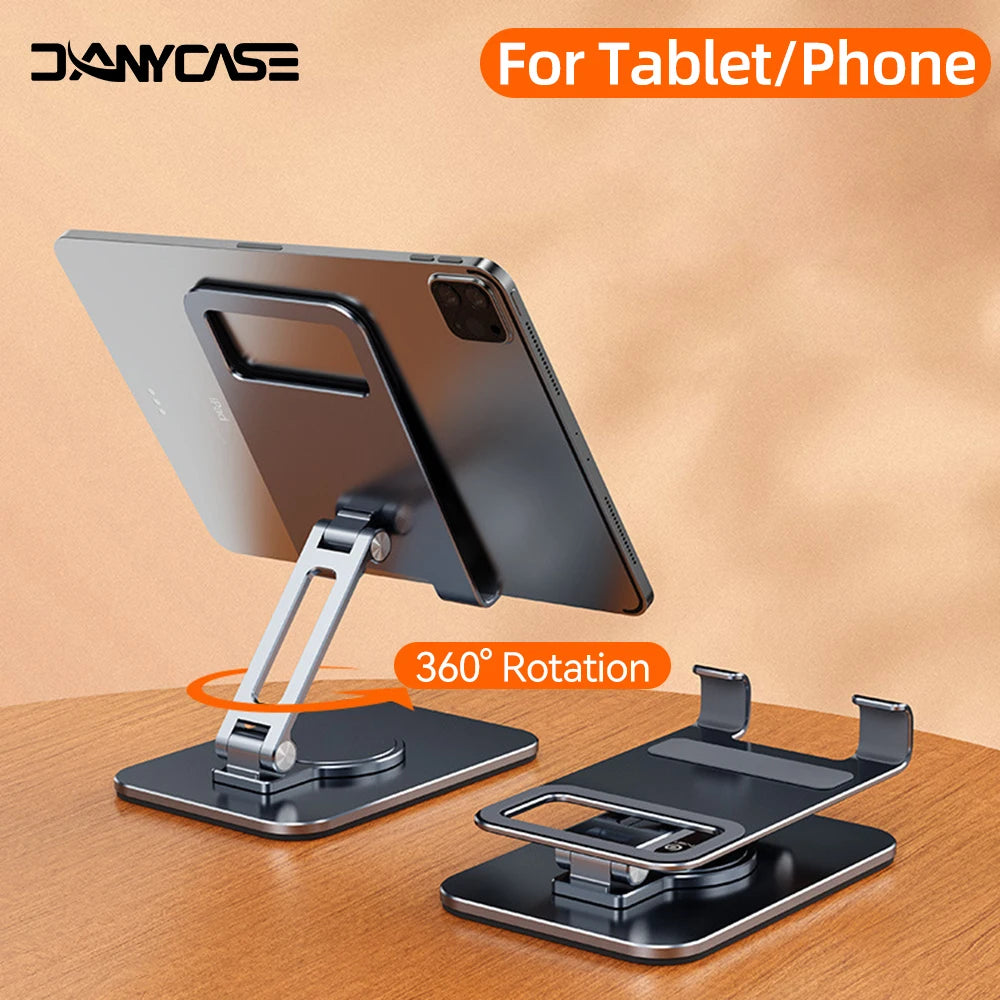 Tablet Stand 360° Rotation Adjustable Foldable Holders for iPad Phone Samsung Xiaomi Lenovo Huawei Tablet Bracket Support