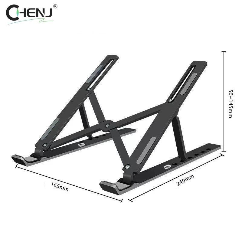 1pcs Foldable Laptop Stand Holder Portable Notebook Support Base Adjustable Riser Cooling Bracket Laptop Cooler Accessories