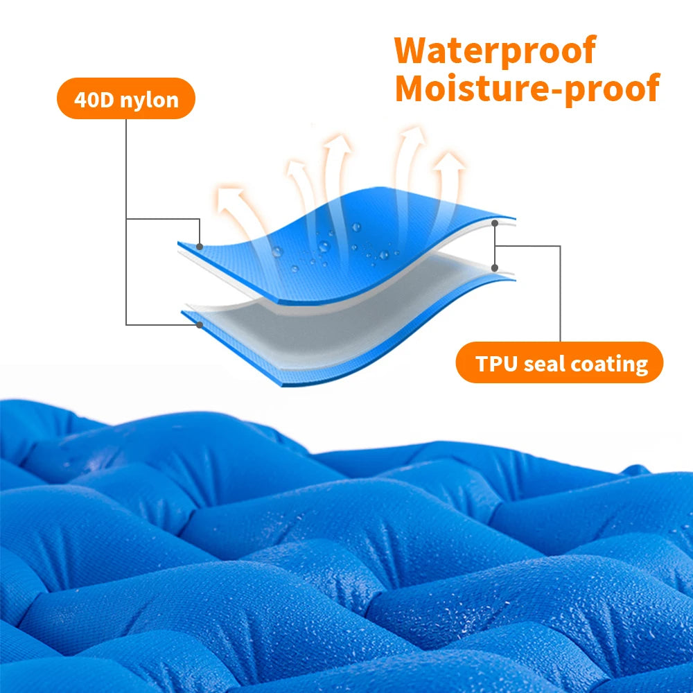 Naturehike Inflatable Mattress Camping Mattress Air Mattress Ultralight Outdoor Sleeping Pad Folding Bed Hiking Sleeping Mat