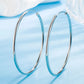 Bulbusbow 925 Sterling Silver Round Hoop Earrings for Women