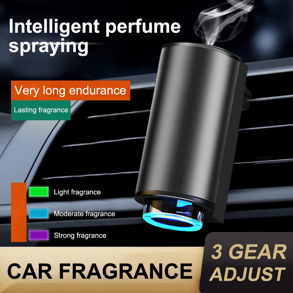 Auto Electric Air Diffuser Aroma Car Air Vent Humidifier Mist Aromatherapy Car Air Freshener Perfume Fragrance Car Accessories