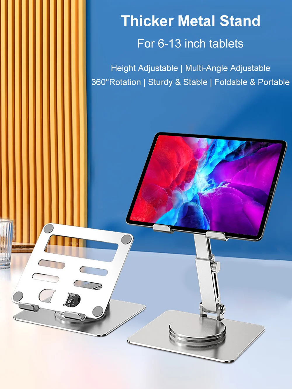 Tablet Stand For iPad Pro Air Samsung Huawei Xiaomi Pad Tablet Holder 360 Rotation Foldable Desktop Holder Phone Support Bracket