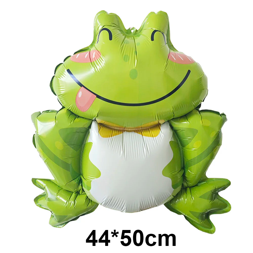 10pcs Green Frog Foil Balloon Cartoon Animal Balloon Horse Cow Balloon Mini Duck Balloon Kids Birthday Baby Shower Decor Supplie