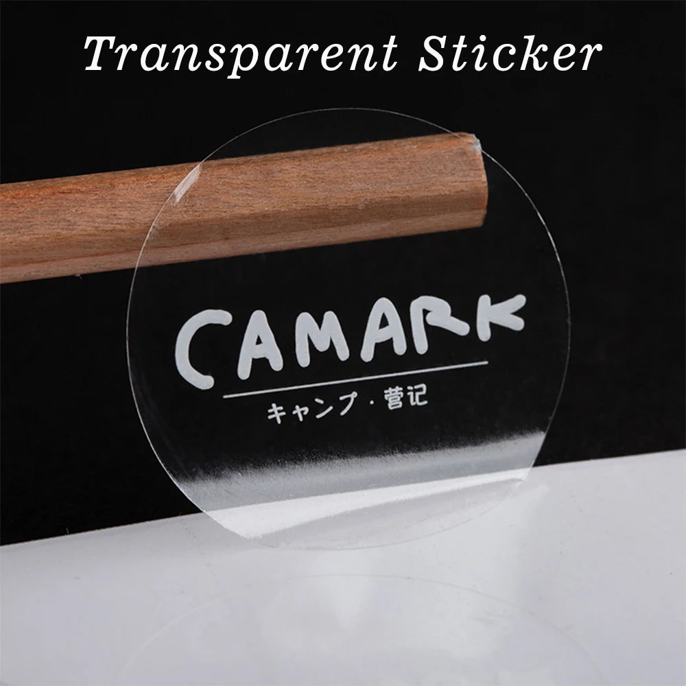 100pcs 7-10cm Custom Logo Sticker Print Personalized Design on Transparent Kraft Paper Adhesive Label Seal Sticker Waterproof