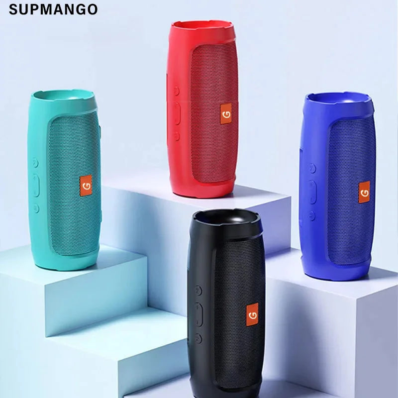 Portable Subwoofer BT Speakers Outdoor Stereo Surround Waterproof Loudspeaker Wireless Sound Box Support FM Radio TF Card