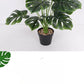 Simulation Monstera Plant Potted Floor Decor Turtle Leaf Artificial Bonsai Fake Tree Nordic Green Plant Home Garden Decoration