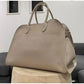 Cowhide Retro Bag,Large-capacity Tote Bag, Leather Versatile Commuter Shoulder Handbag,Women's Boston Bag for Storage