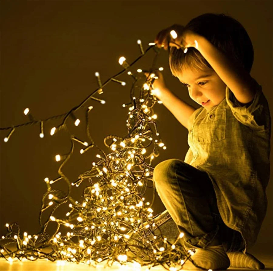 Outdoor 8 Modes 50M 500 LED Christmas Fairy String Lights for Party Wedding Garland Xmas Tree Garden Decoration Holiday Lighting