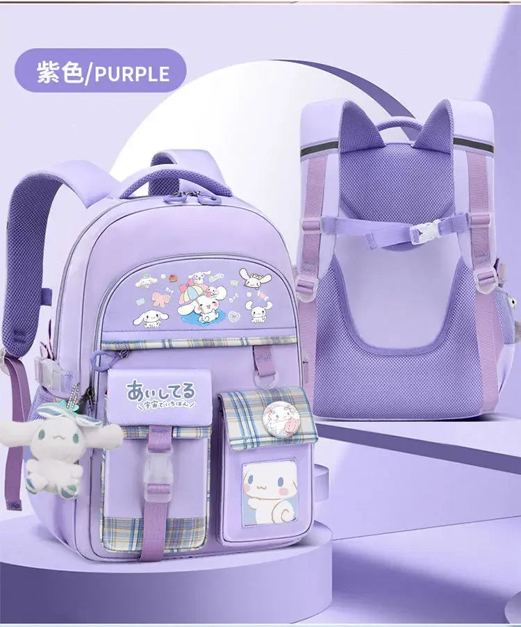 Sanrio Yugui Dog Schoolbag Student Large Capacity Ultra-Light Children's Spine Protection Backpack