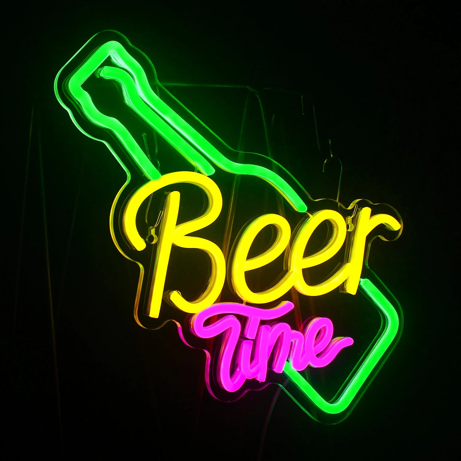 Beer Time Led Neon Sign Shop Bar Restaurant Hotel Decorative Light Neon Bedroom Wall Kitchen Personalized Decor Night Light USB