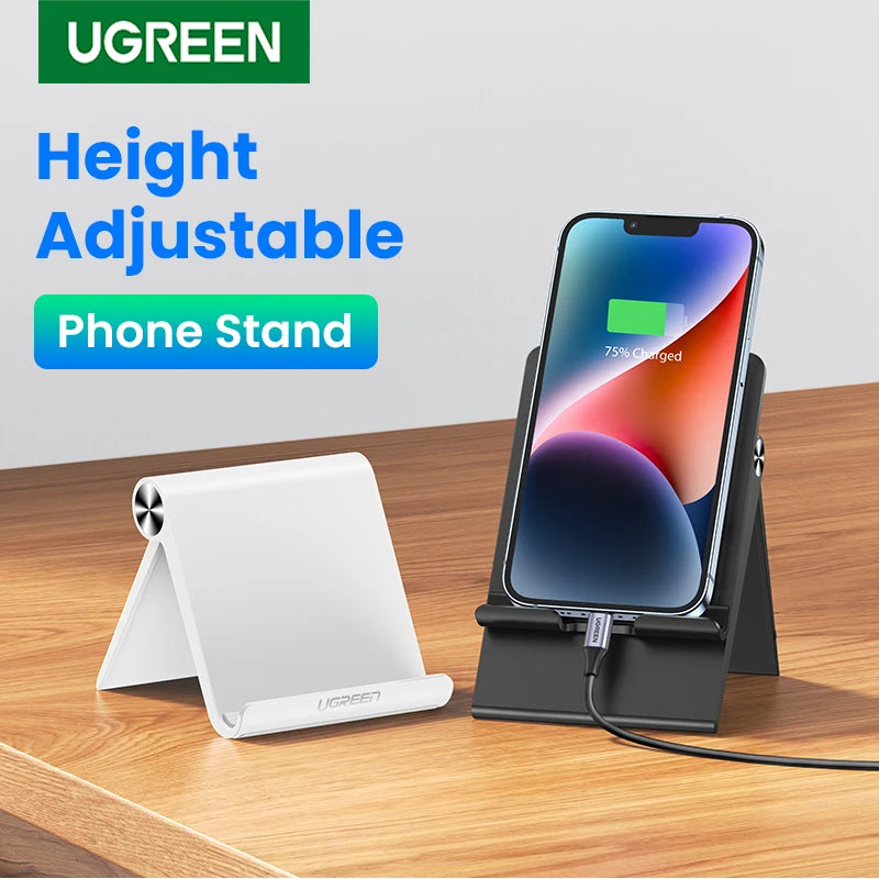 UGREEN Phone Holder Stand Moblie Phone Support For iPhone 16 15 ProMax Xiaomi Samsung Tablet Holder Desk Cell Phone Holder Stand