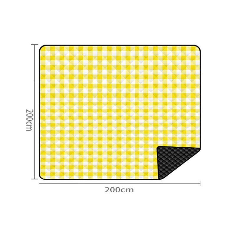 Ultrasonic Picnic Mat Thickened Waterproof Beach Blanket Camping Tent Grassland Mat Outdoor Sleeping Pad Camping Accsesorios