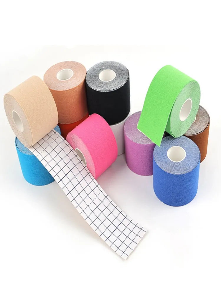 Bulbusbow Kinesiology Tape Muscle Bandage Sports Cotton Elastic Adhesive Strain Injury Tape Knee Muscle Pain Relief Stickers