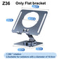 SL12/Z27 Aluminum Alloy Tablet Universal Folding Bracket Desktop Stand Z36 Rotation Base Adjustable Flat Holder for IPad Huawei