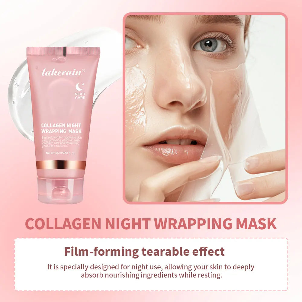 Collagen Peel Off Mask Deep Collagen Mask for Face Face and Care Masks Skin Korean Bio Pack Night Wrapping Woman Overnight Skin