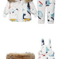 Children Clothing Set Hooded Parka Boy Baby Overalls toddler Girl Clothes Winter Warm Down Jacket Kids dinosaur Coat Snowsuit